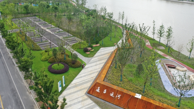 兩岸居民共享生態福利 通呂運河(工農路以西)生態綠廊全線打通